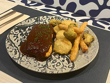 Salmón con verduras, Palet Mallorca
